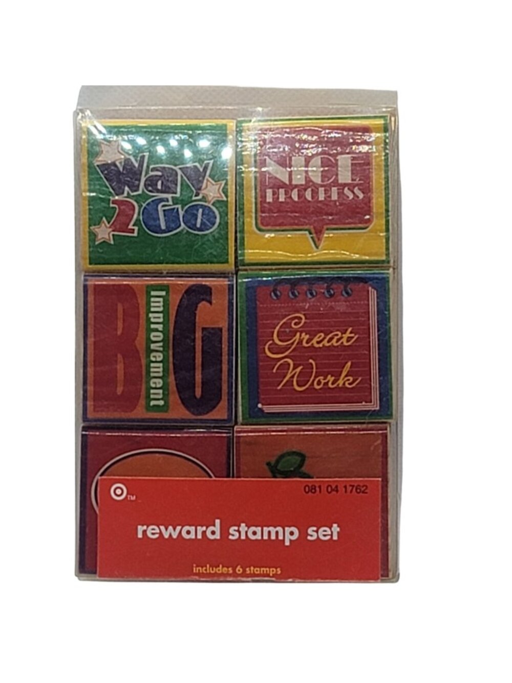 Reward Stamp Set With 6 Motivational Stamps For Teachers & Kids  NEW